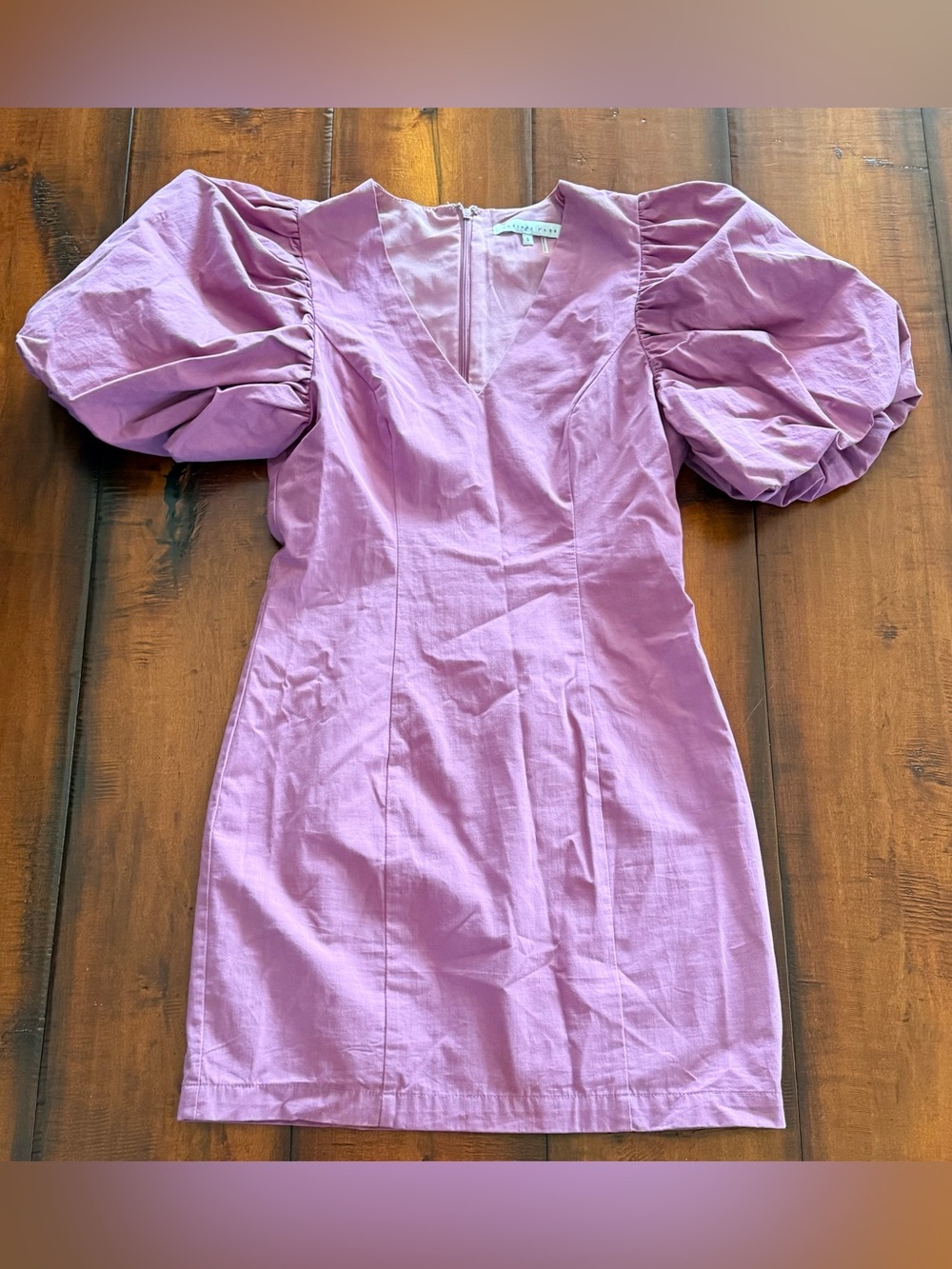 Endless Rose Lilac Puff-Sleeve Mini Dress